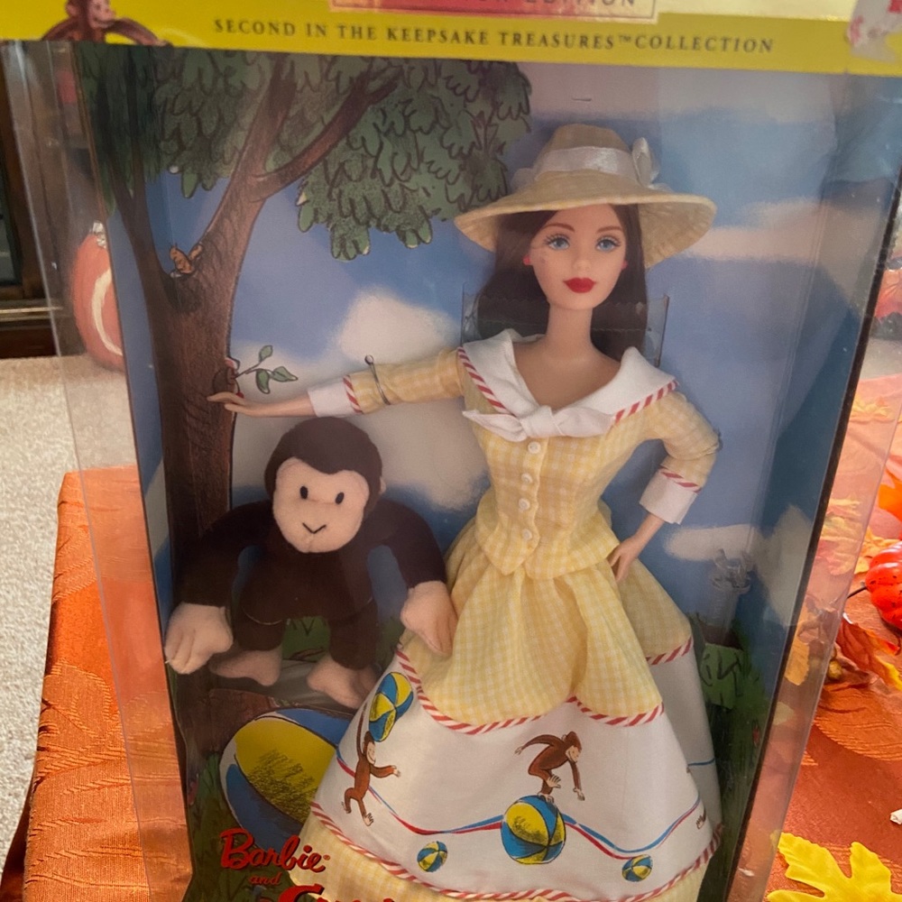 NIB Barbie & Curious George from 2000